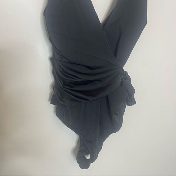 We are HAH Free People Wrap it up one piece Swimsuit black NEW Medium - Picture 8 of 10